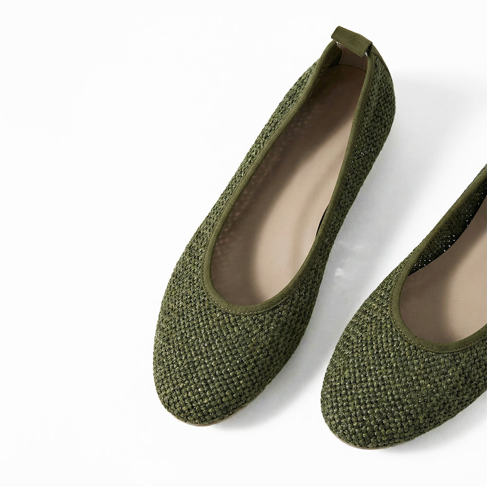Olive Green Summer Pumps