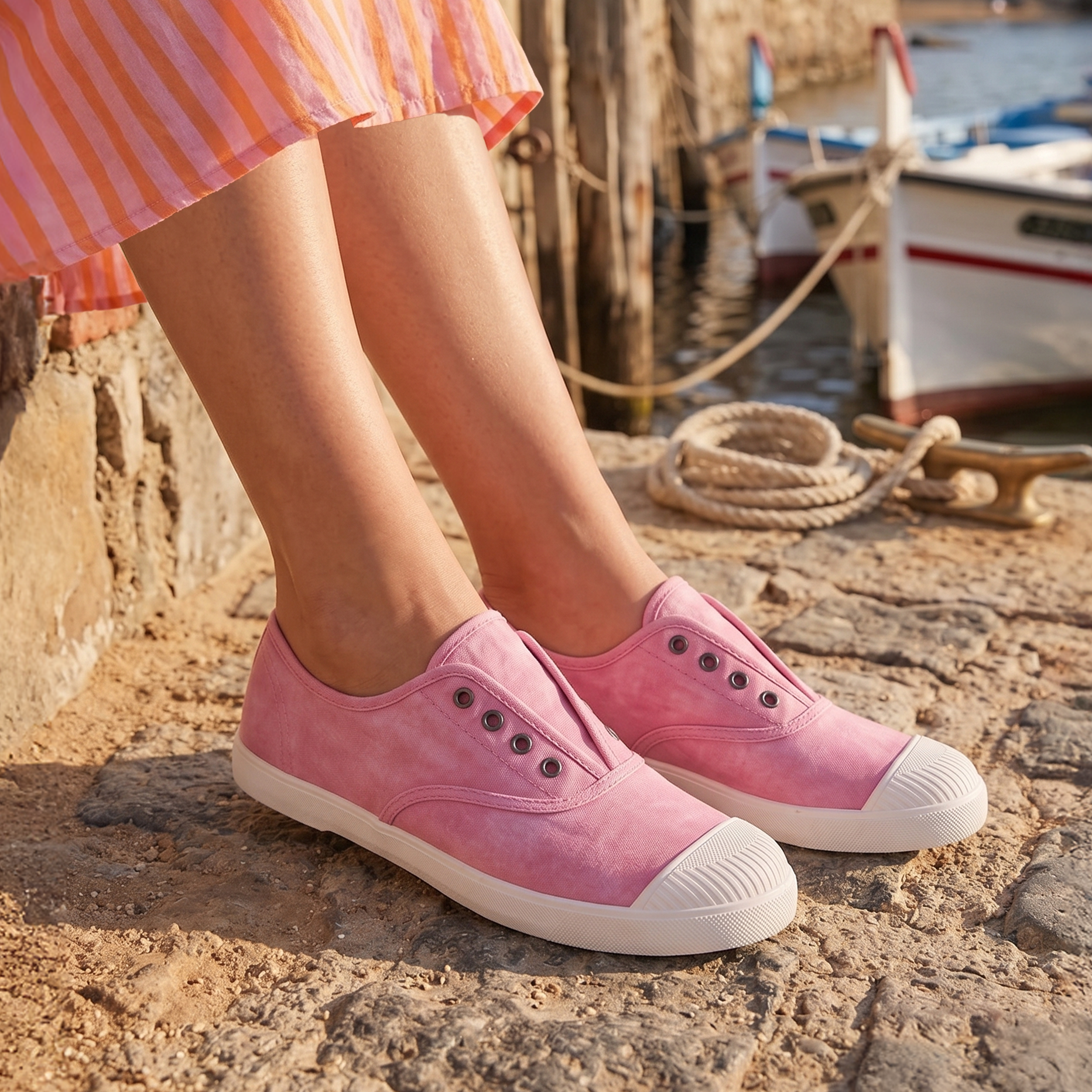 Summer Plimsolls / Rose Pink