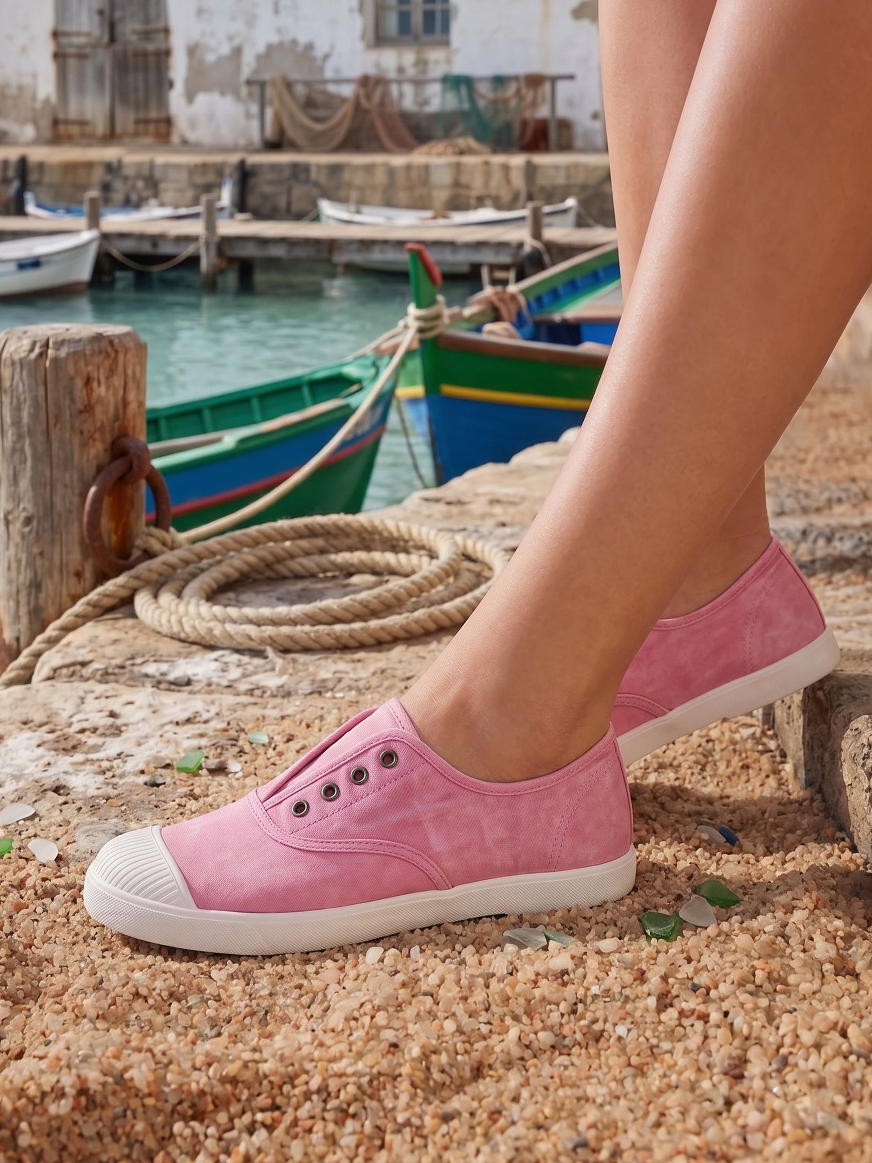 Summer Plimsolls / Rose Pink