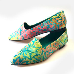 batik pattern shoes