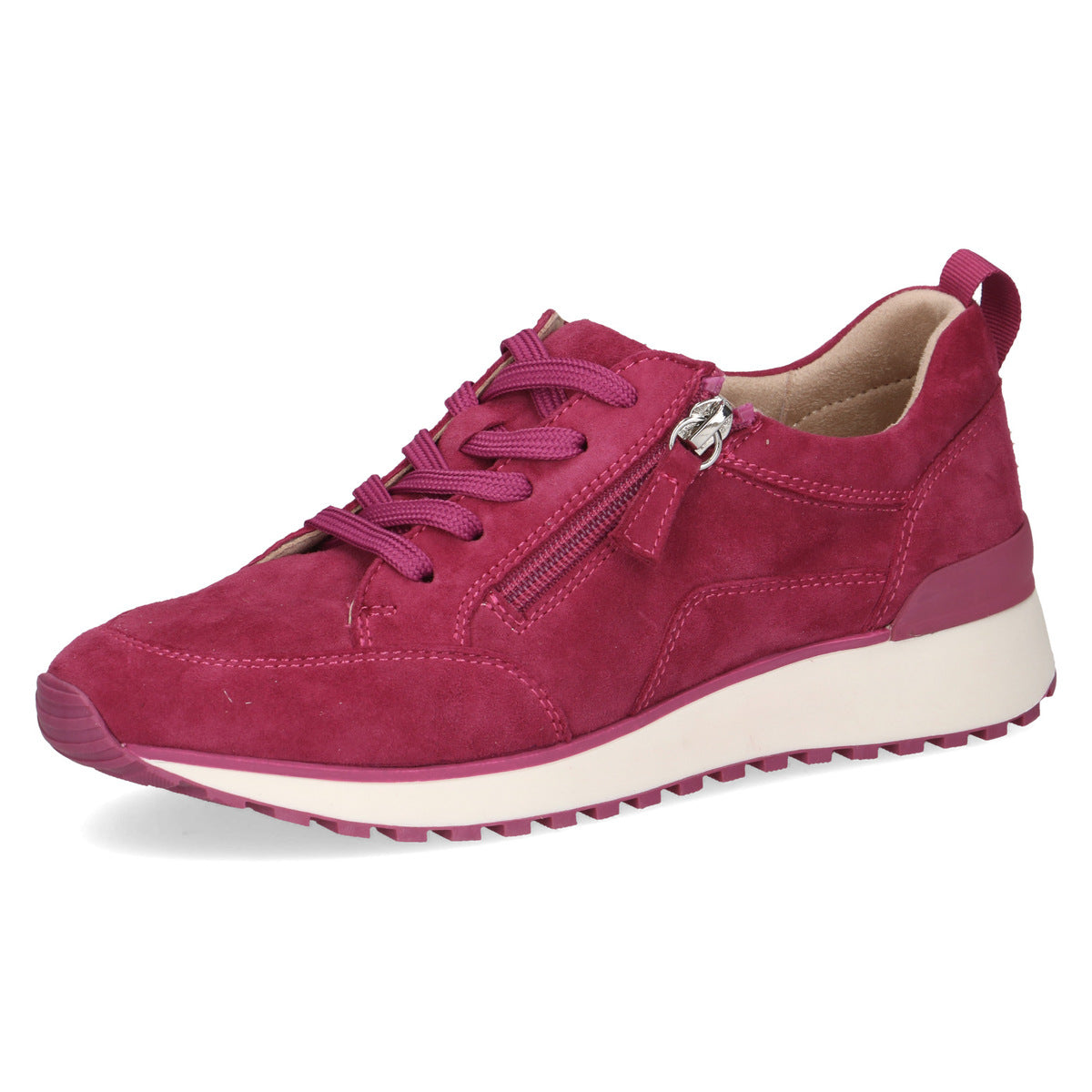 Fuchsia Suede Sneakers