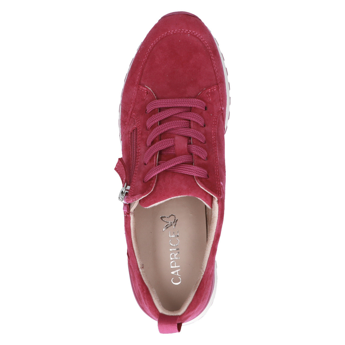Fuchsia Suede Sneakers