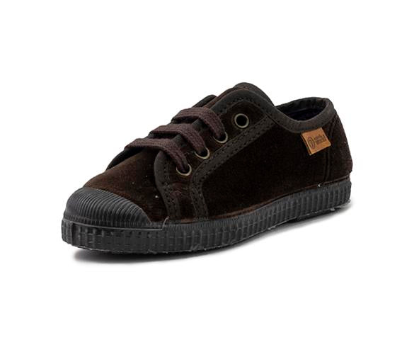 Flossie Velvet Sneakers / Chocolate Brown