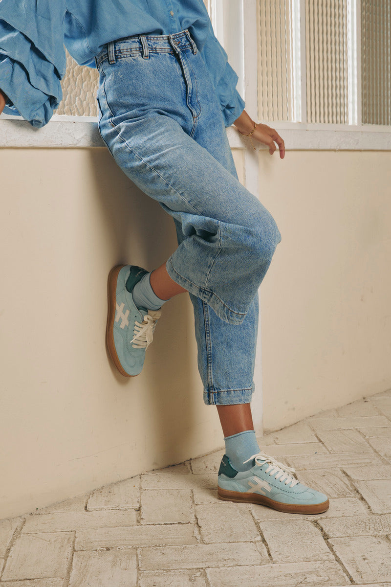 College Sneakers - Powder Blue
