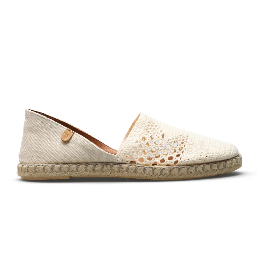 Cruz Vanilla Crochet Slip-On Espadrilles