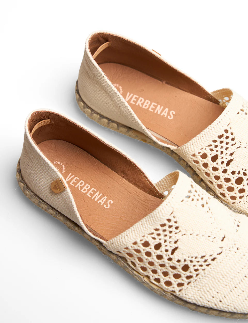 Cruz Vanilla Crochet Slip-On Espadrilles