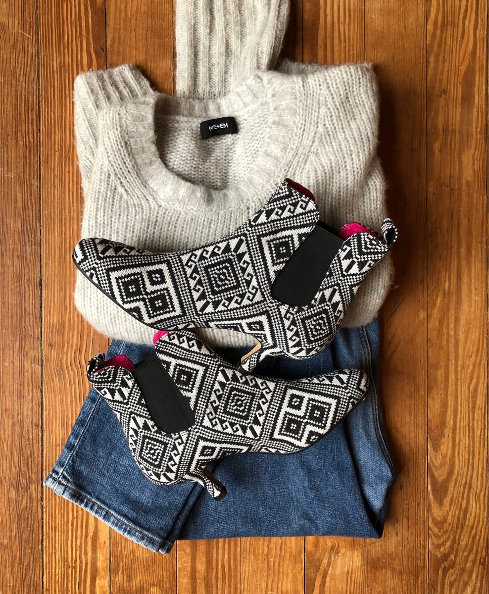 Mosaic Pattern Pixie Boots - LAST PAIR!