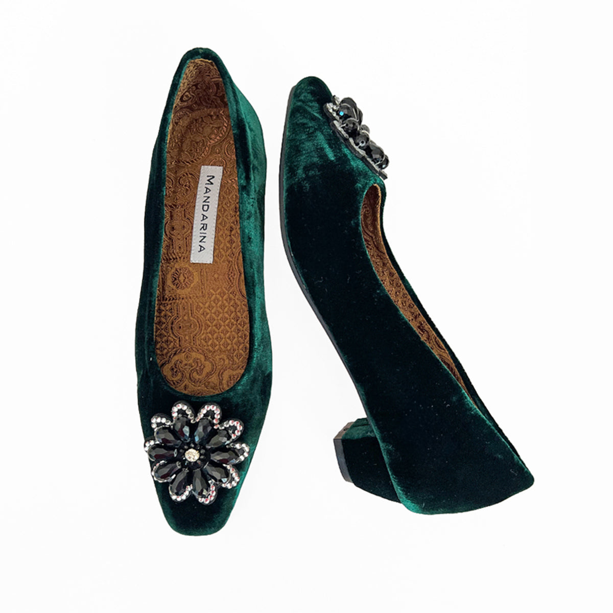 Green Opera Court Shoes 