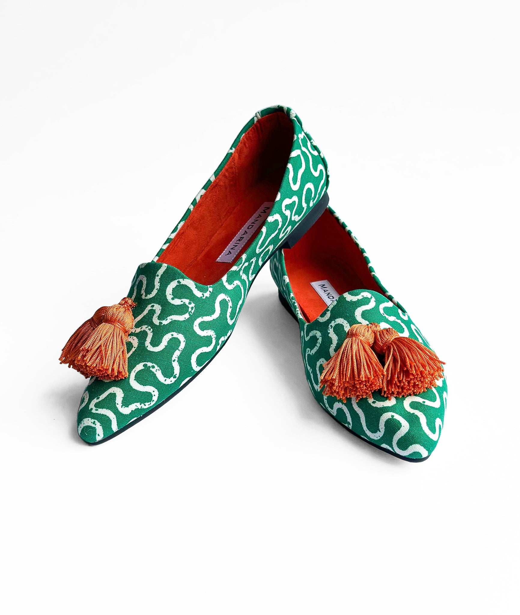 Squiggle Tassel Flats
