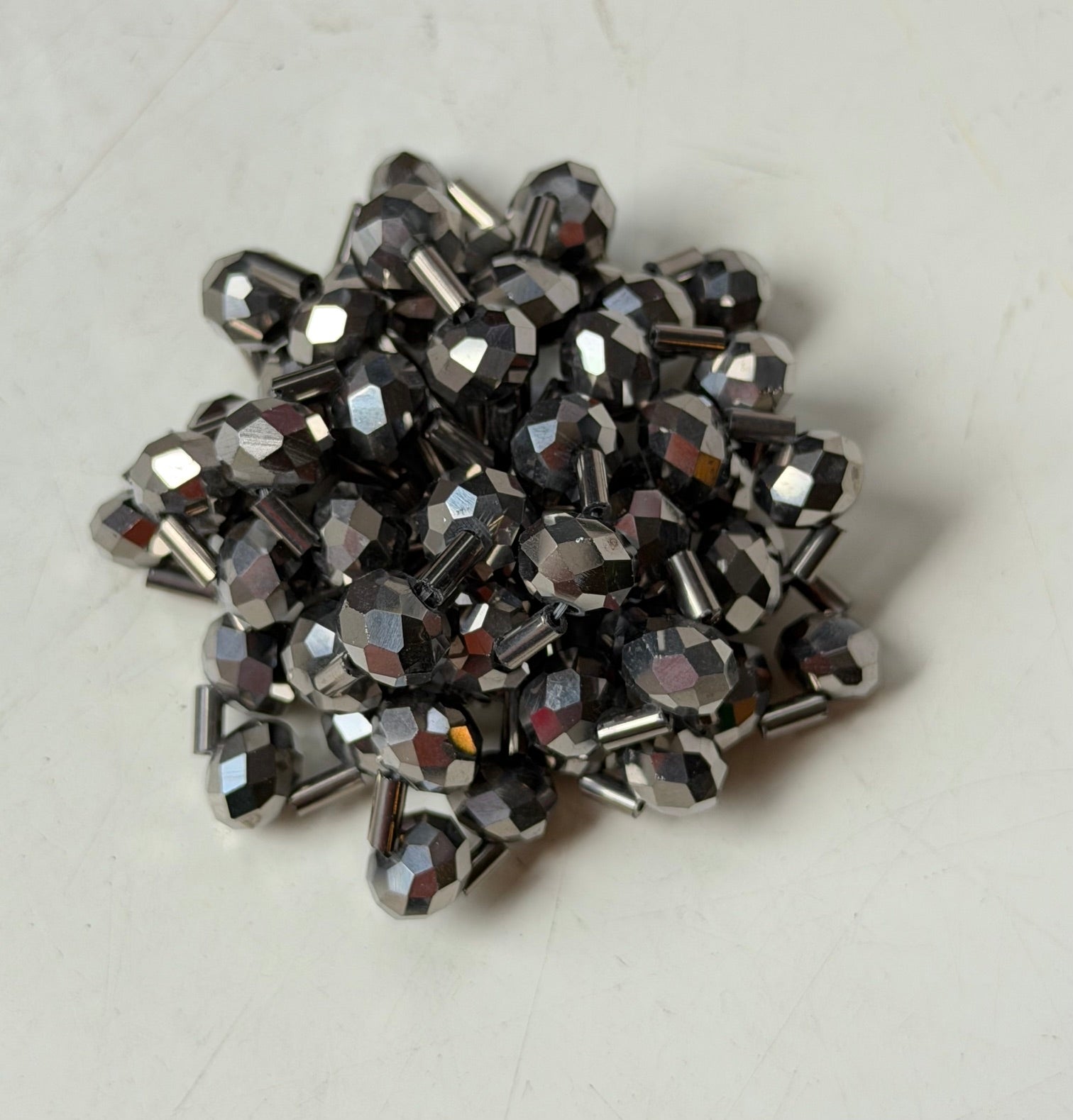 Platinum Beaded Clips