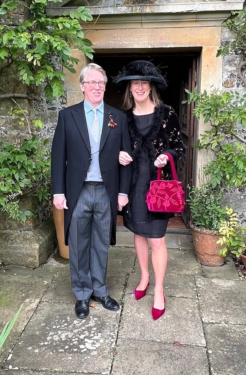 Fuchsia Velvet Kitten Heels