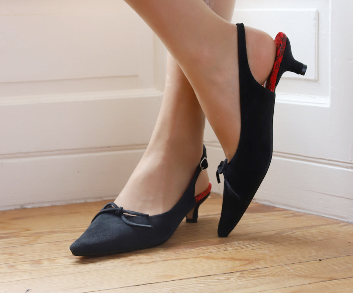 Paris Slingbacks / Navy