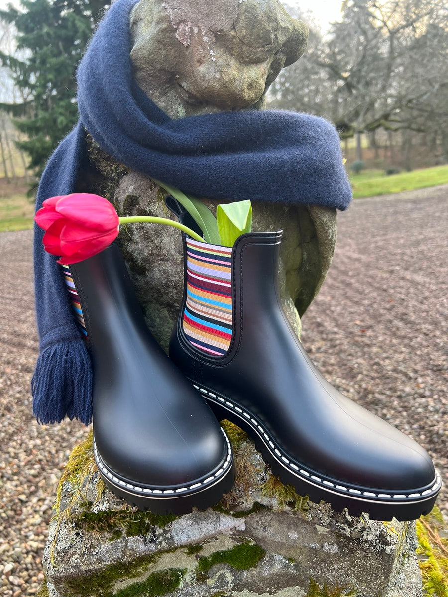 Waterboots! Navy Stripe