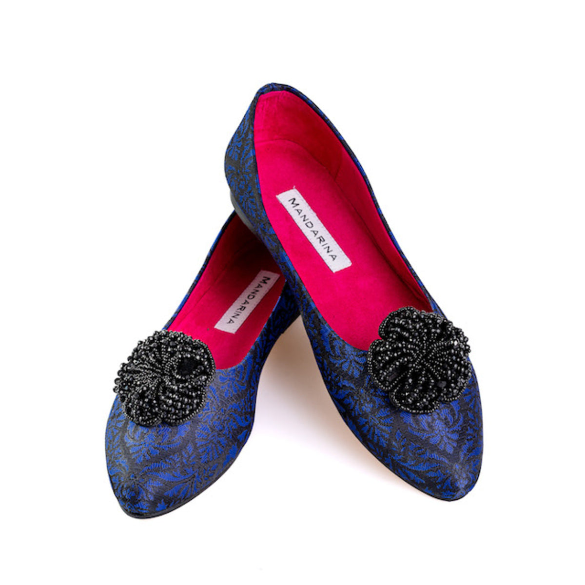 Black Beaded Flowers