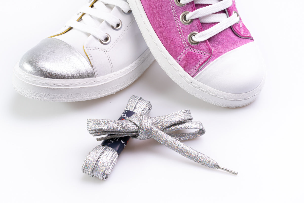 Fun Laces! Silver Sparkle