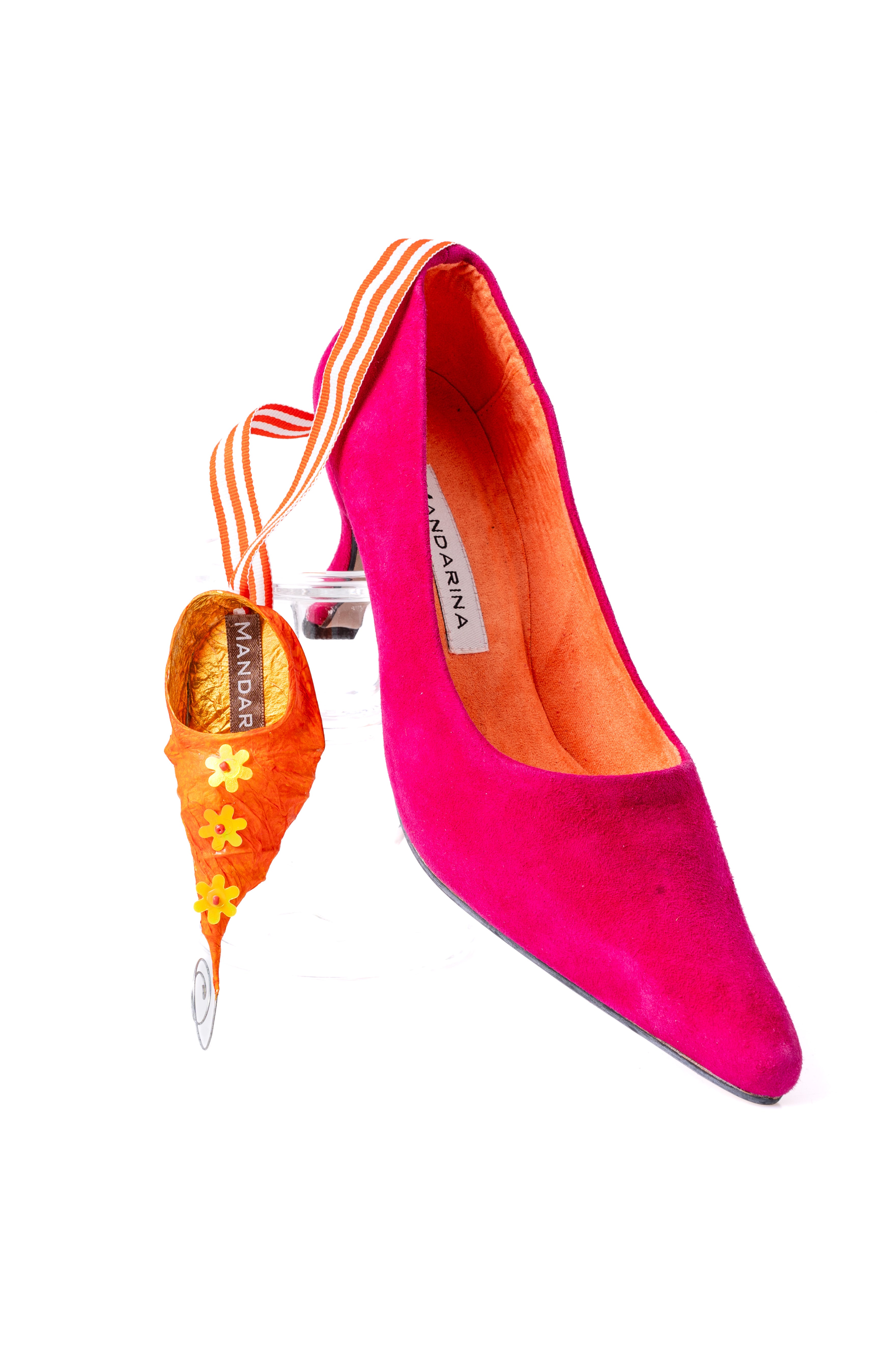 Sabine Pink Suede Courts