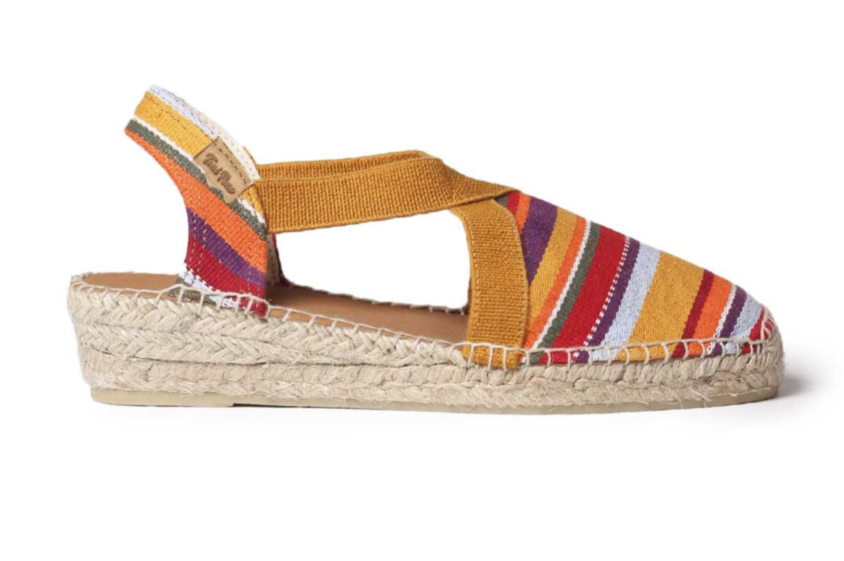 Sunset Stripe Wedge Easpadrilles