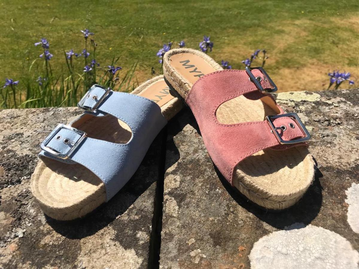 Two-strap Sandals - Rose Pink