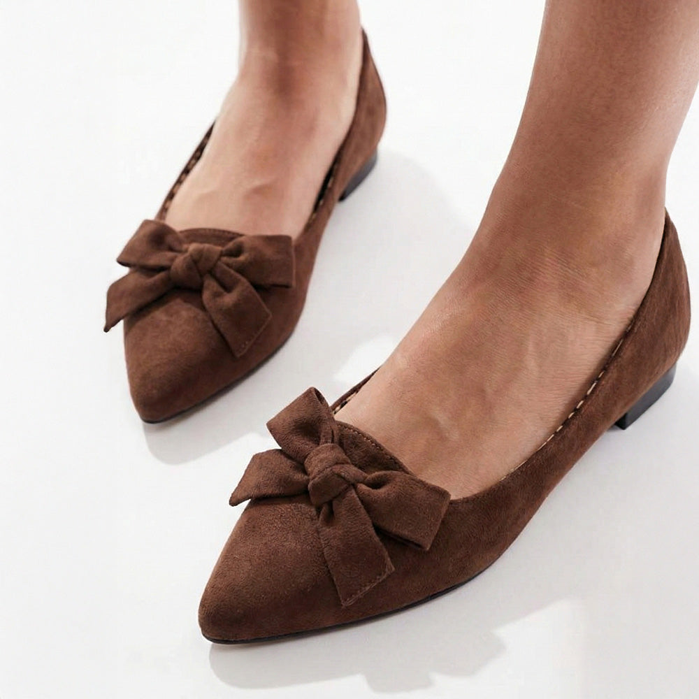 Bella Bow Flats / Chocolate