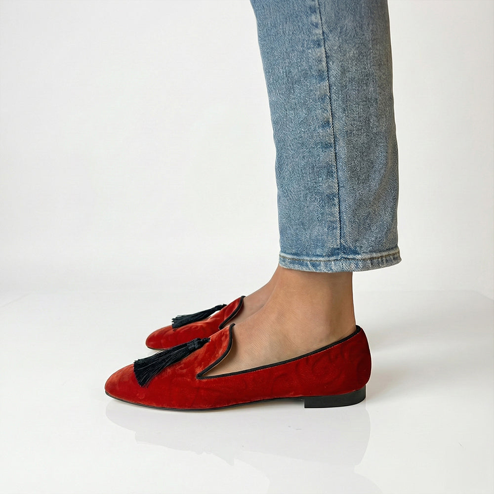 Firenze Burnt-Orange Loafers