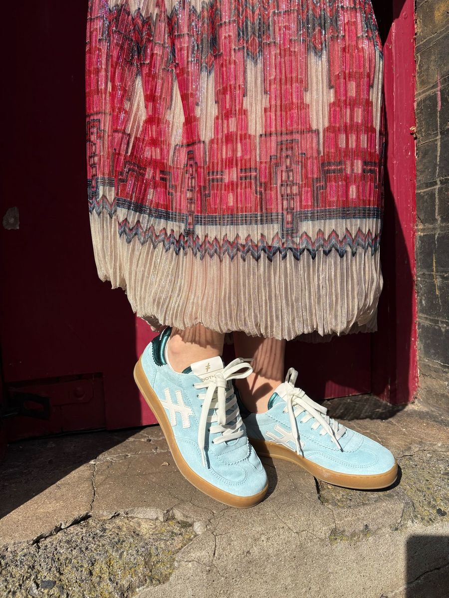 College Sneakers - Powder Blue