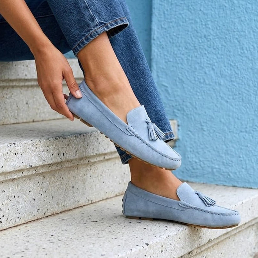 Luca Driving Loafer / Baby Blue