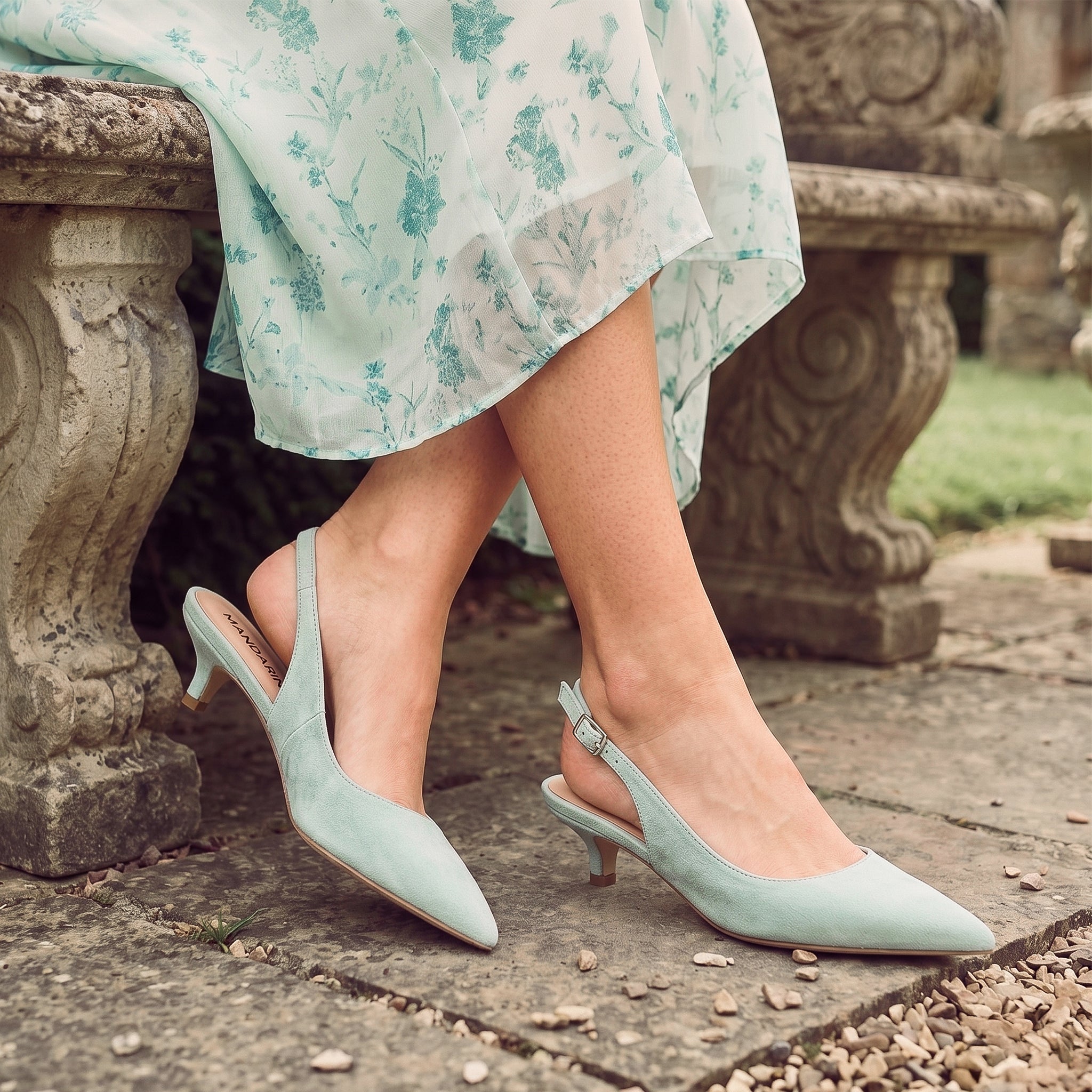 Celadon Slingbacks