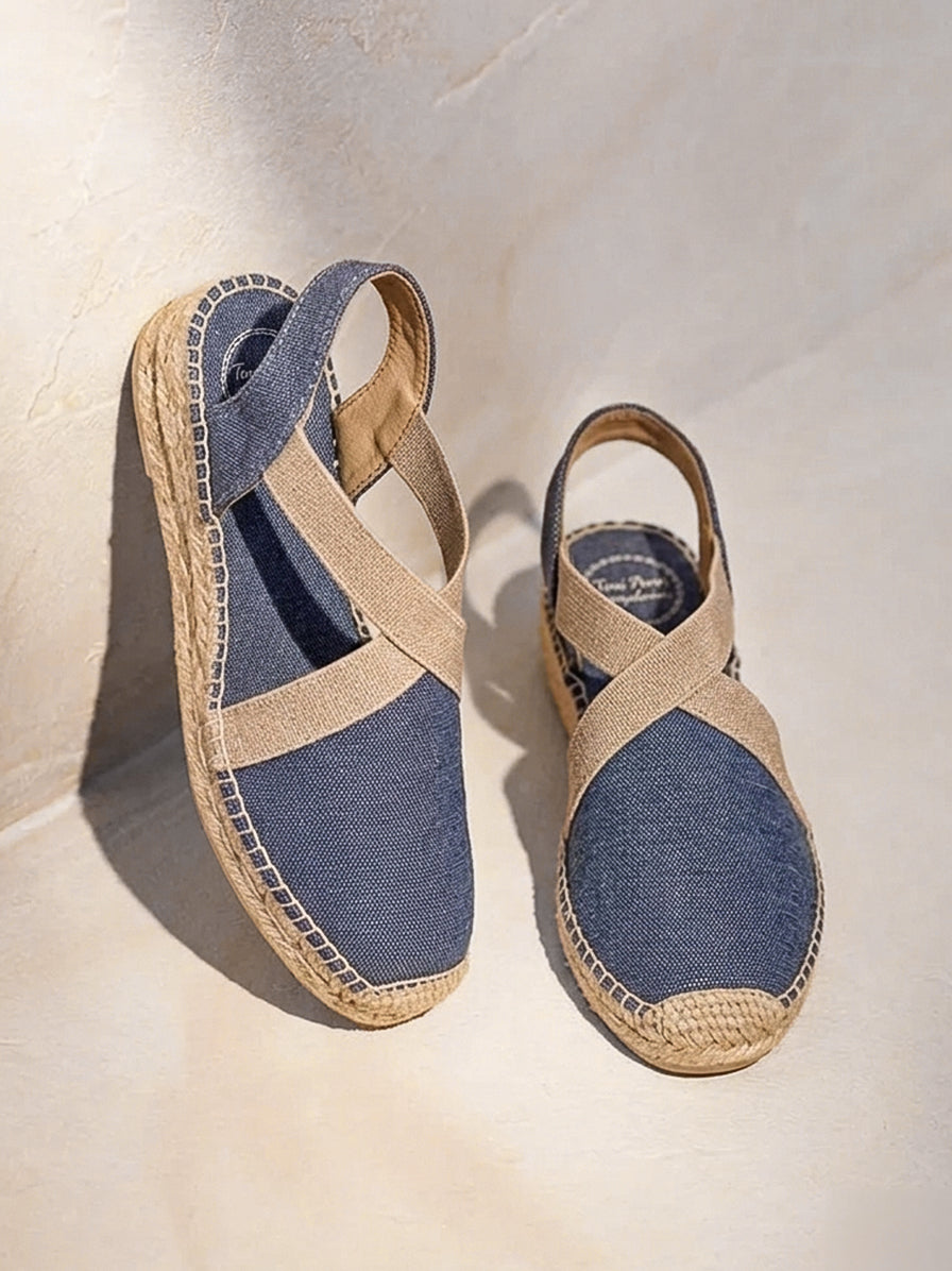 Denim Wedge Espadrilles
