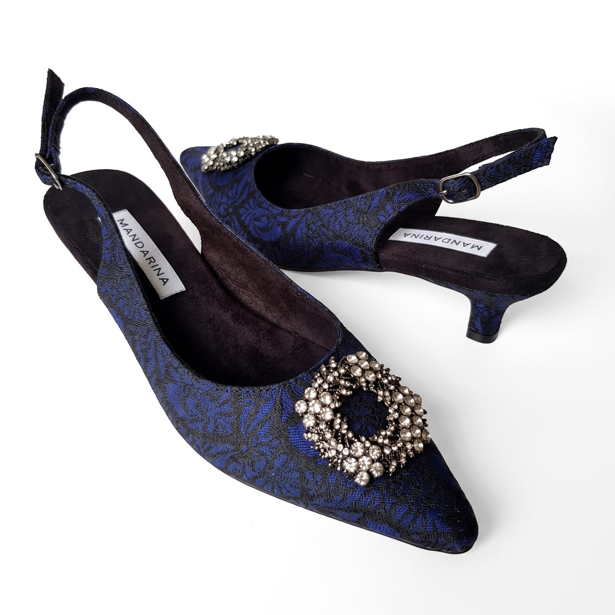 Elodie Blue-Black Party Shoes