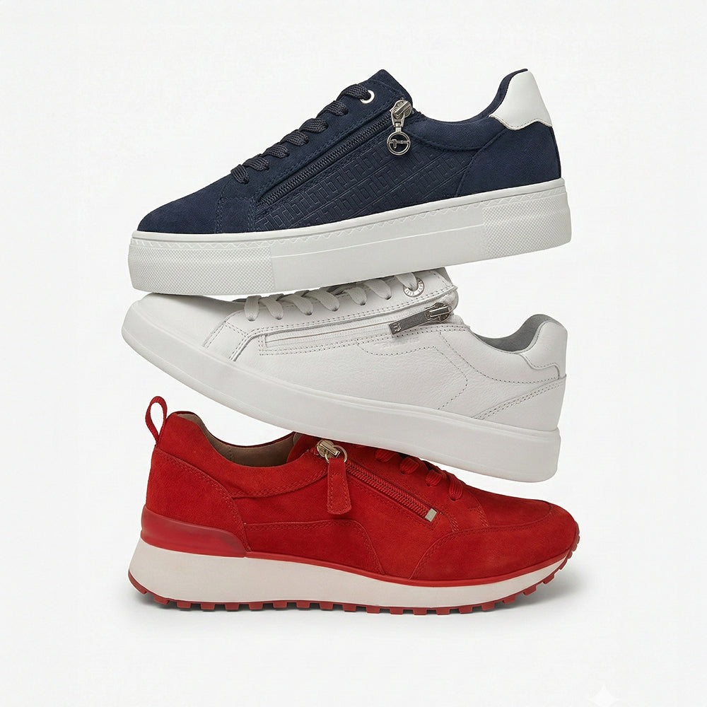 Basic All-White Leather Sneakers