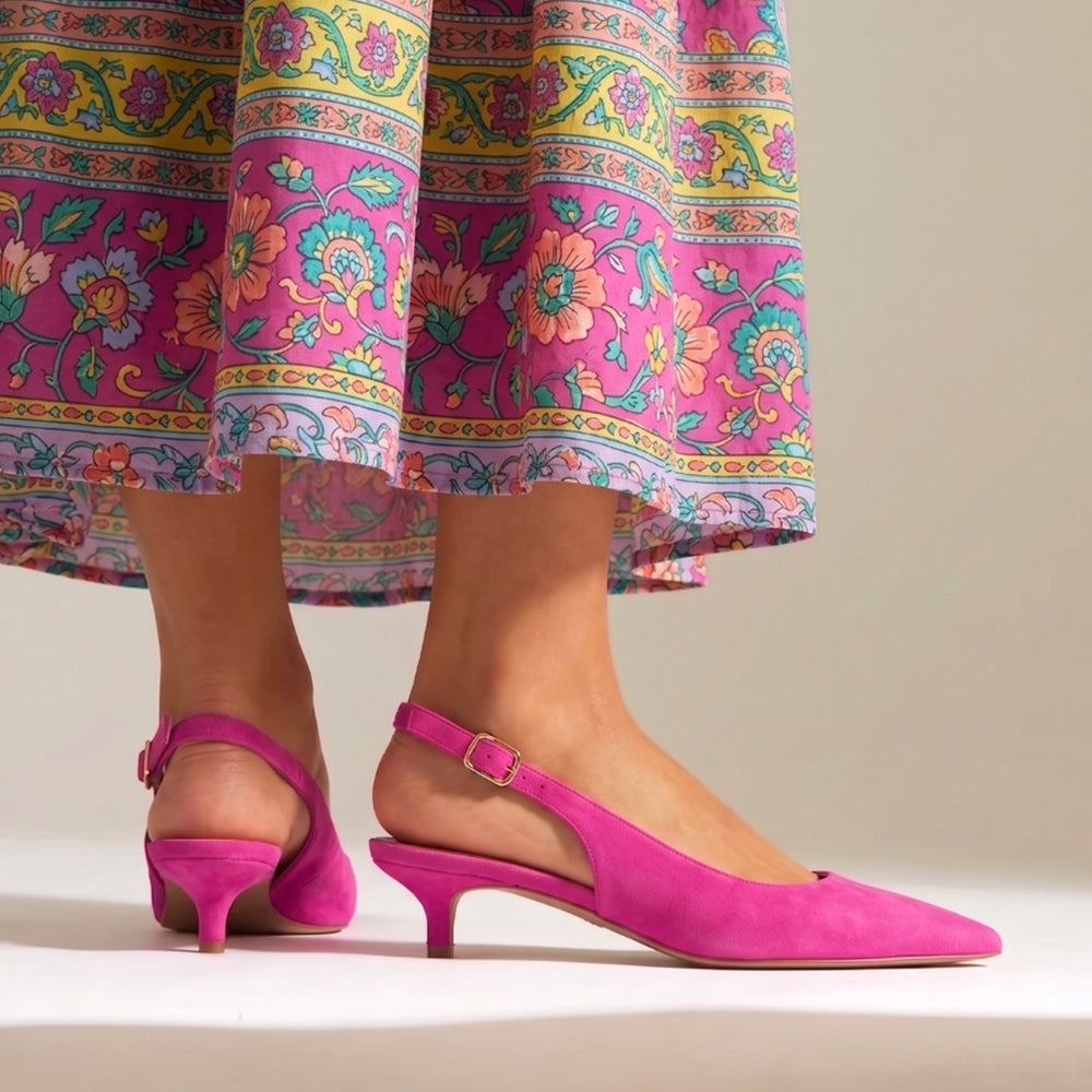 Geranium Slingbacks