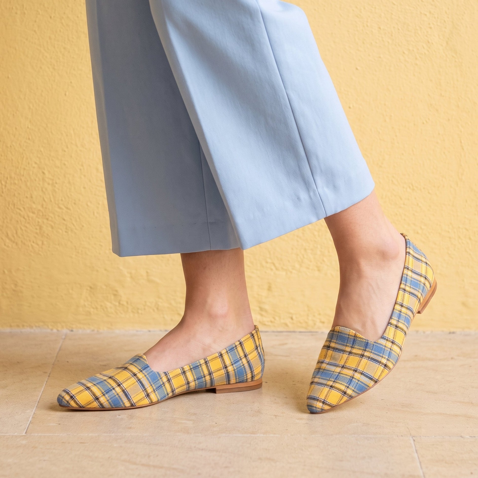 Blue & Yellow Isla Flats
