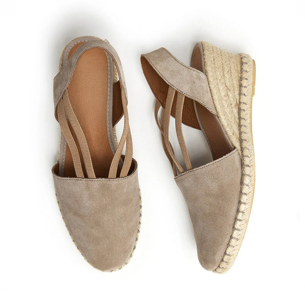 Malaga Wedge Espadrilles / Stone