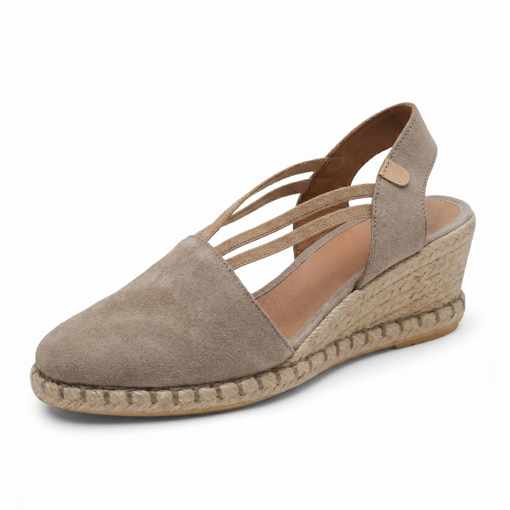 Malaga Wedge Espadrilles / Stone
