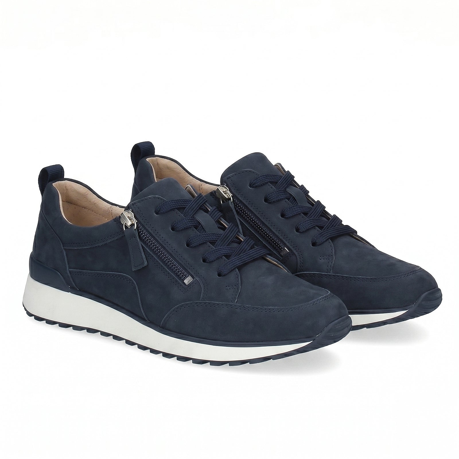 Navy Suede Sneakers