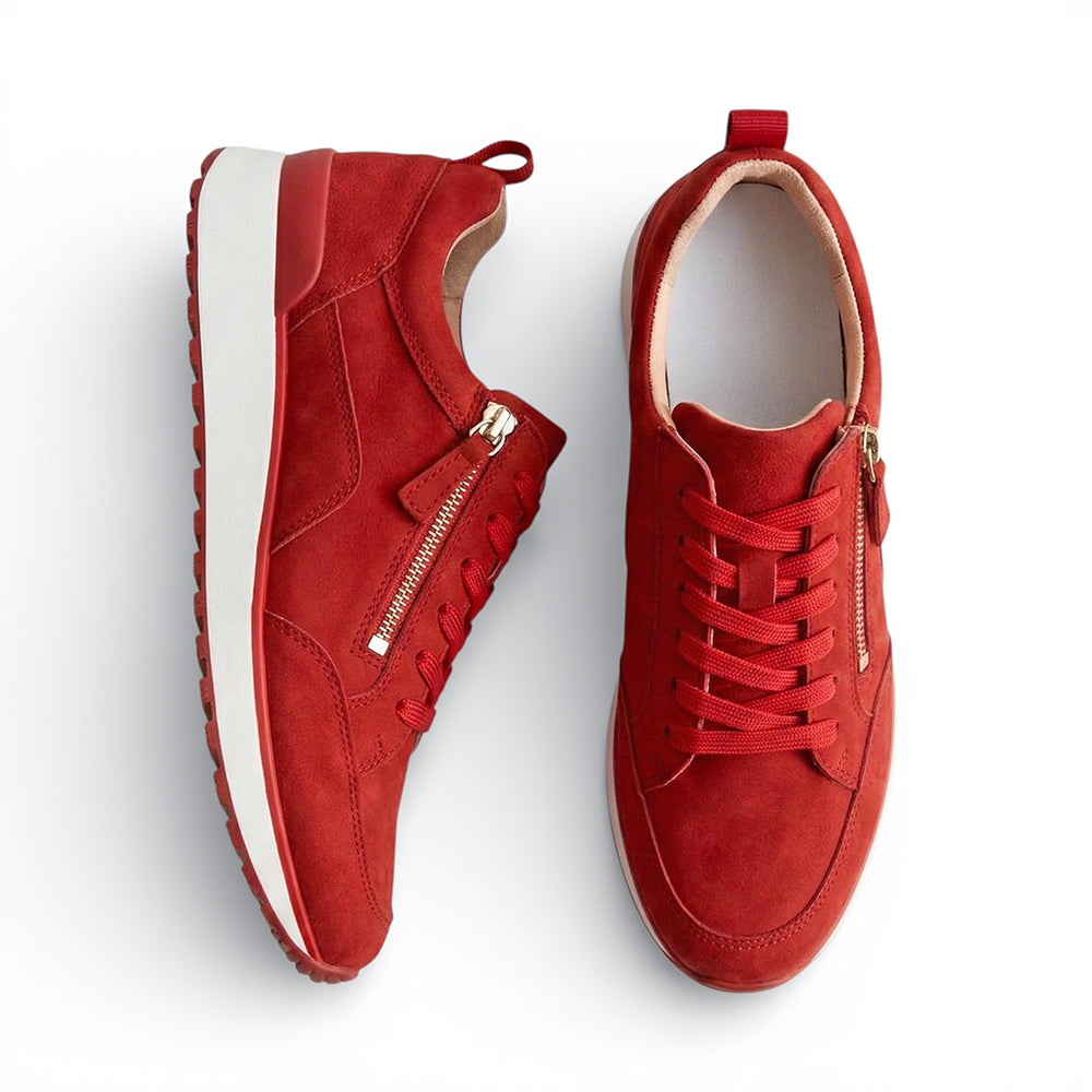 Red Suede Sneakers