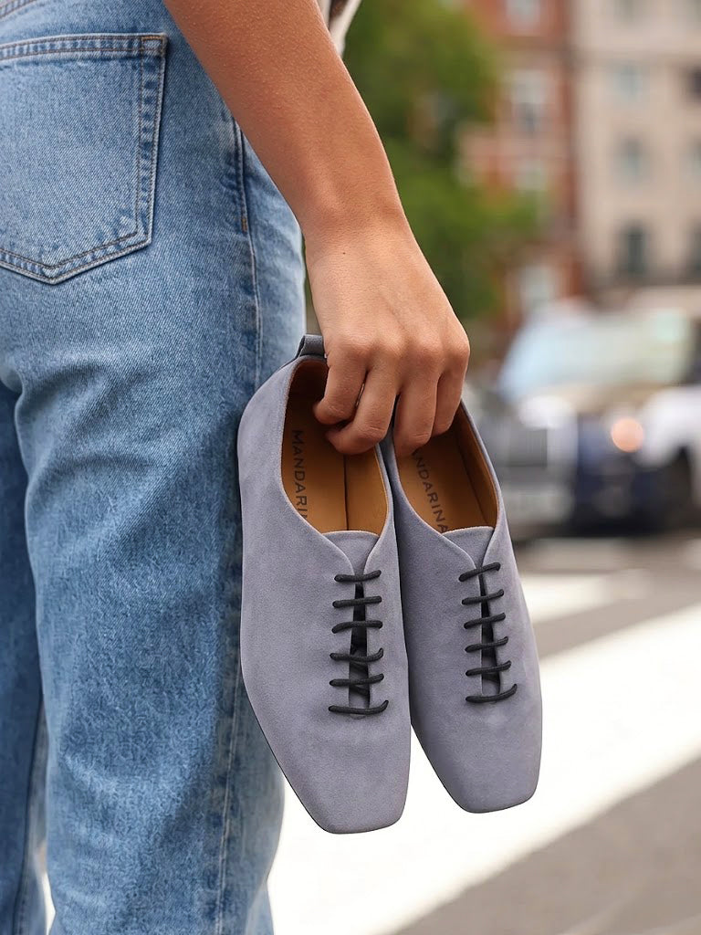 Fun Lace-Up Jazz Shoes / Slate
