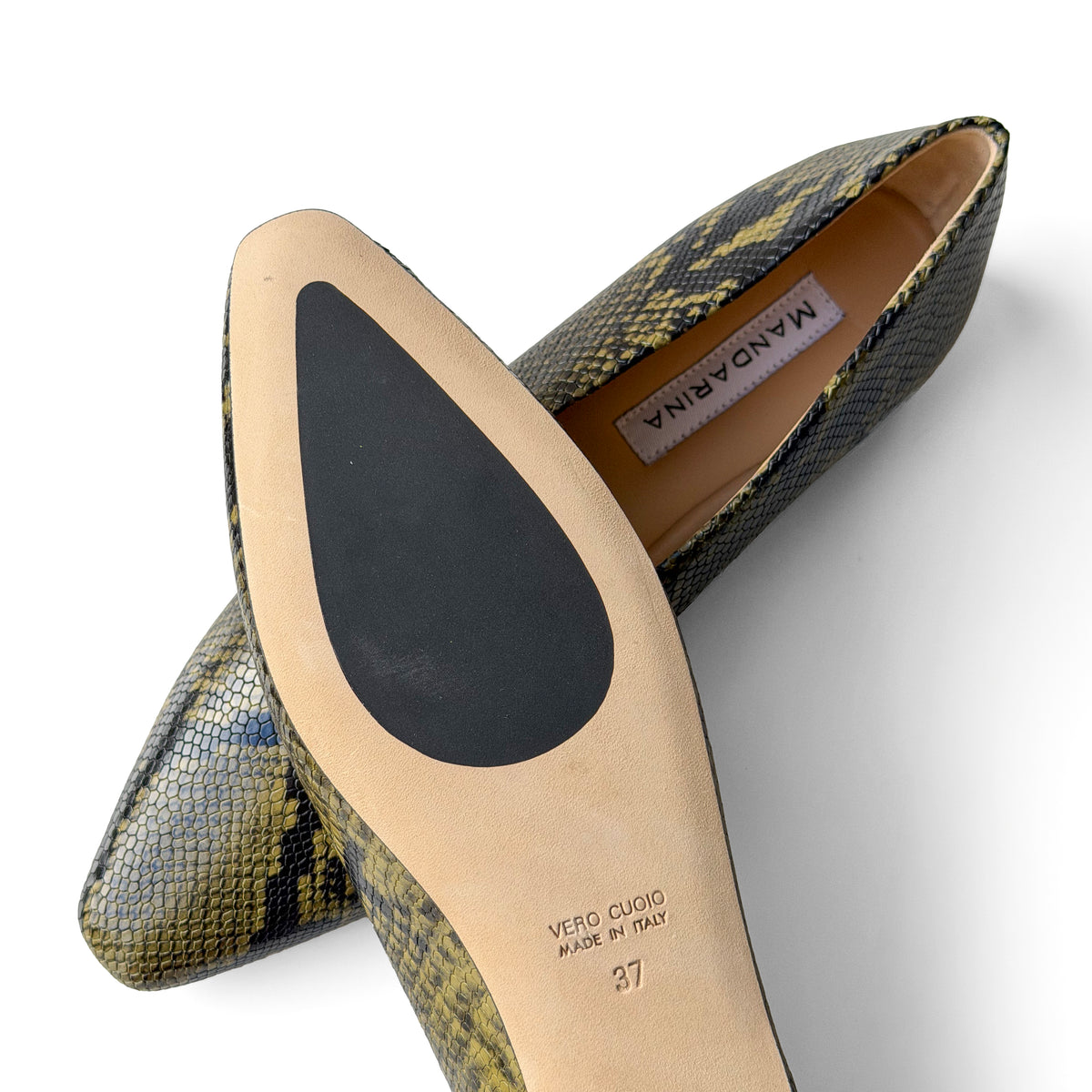 Milano Snake Patterned Pumps