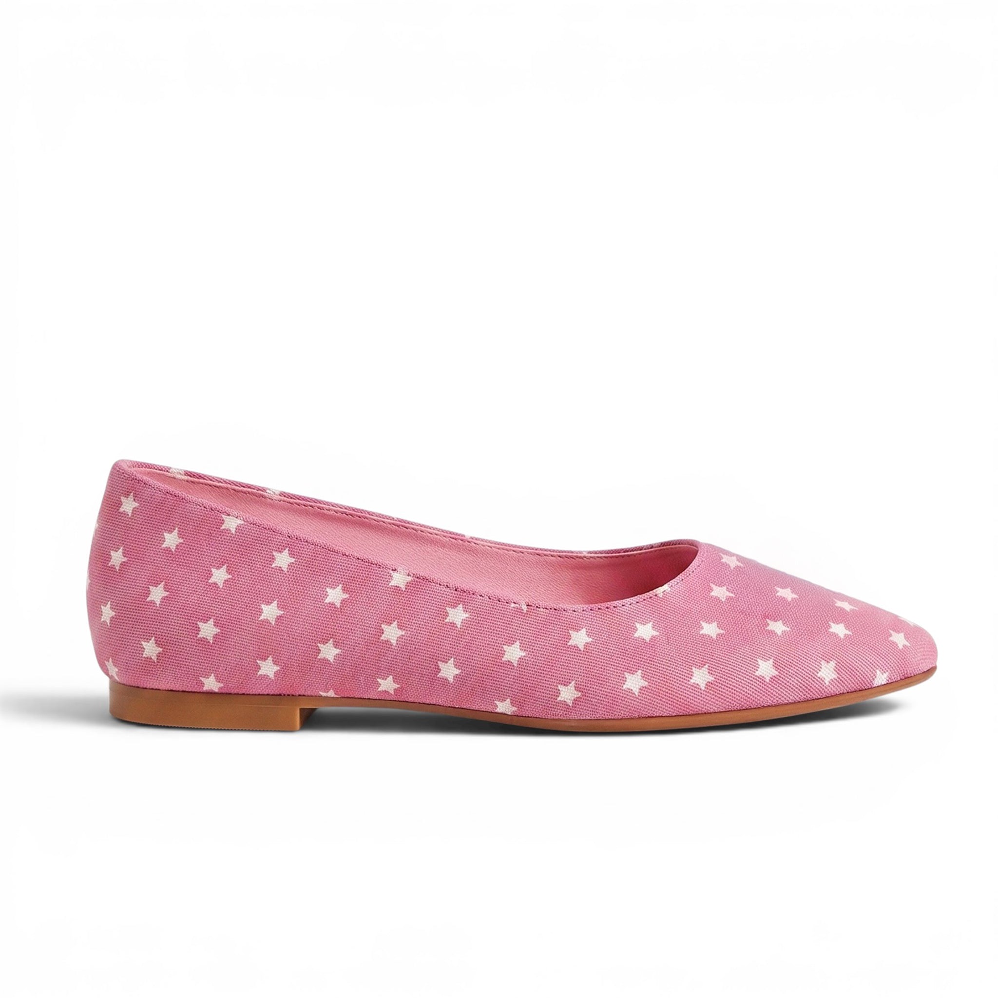 Pink Star ballet flats / factory seconds / UK5