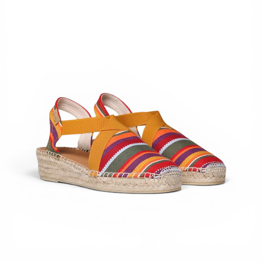 Sunset Stripe Wedge Espadrilles