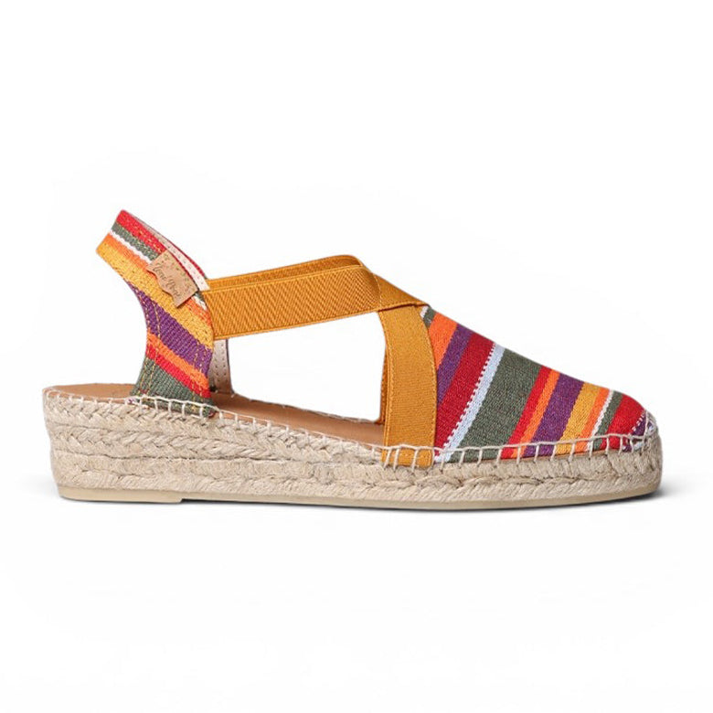 Sunset Stripe Wedge Easpadrilles