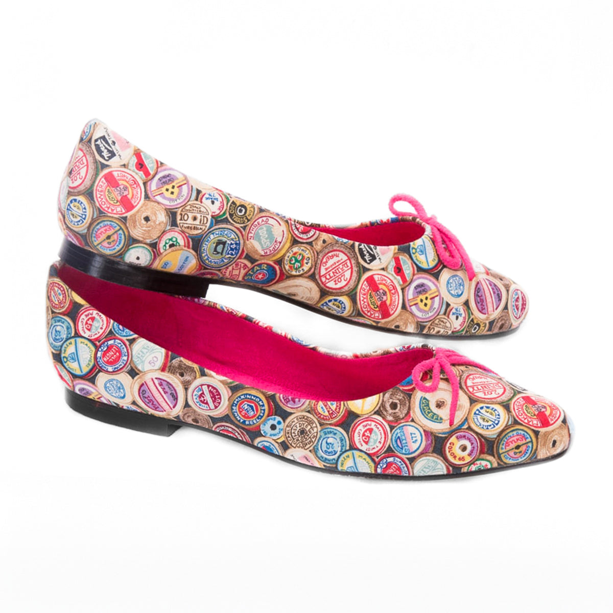 Vintage Bobbin Pattern Pumps