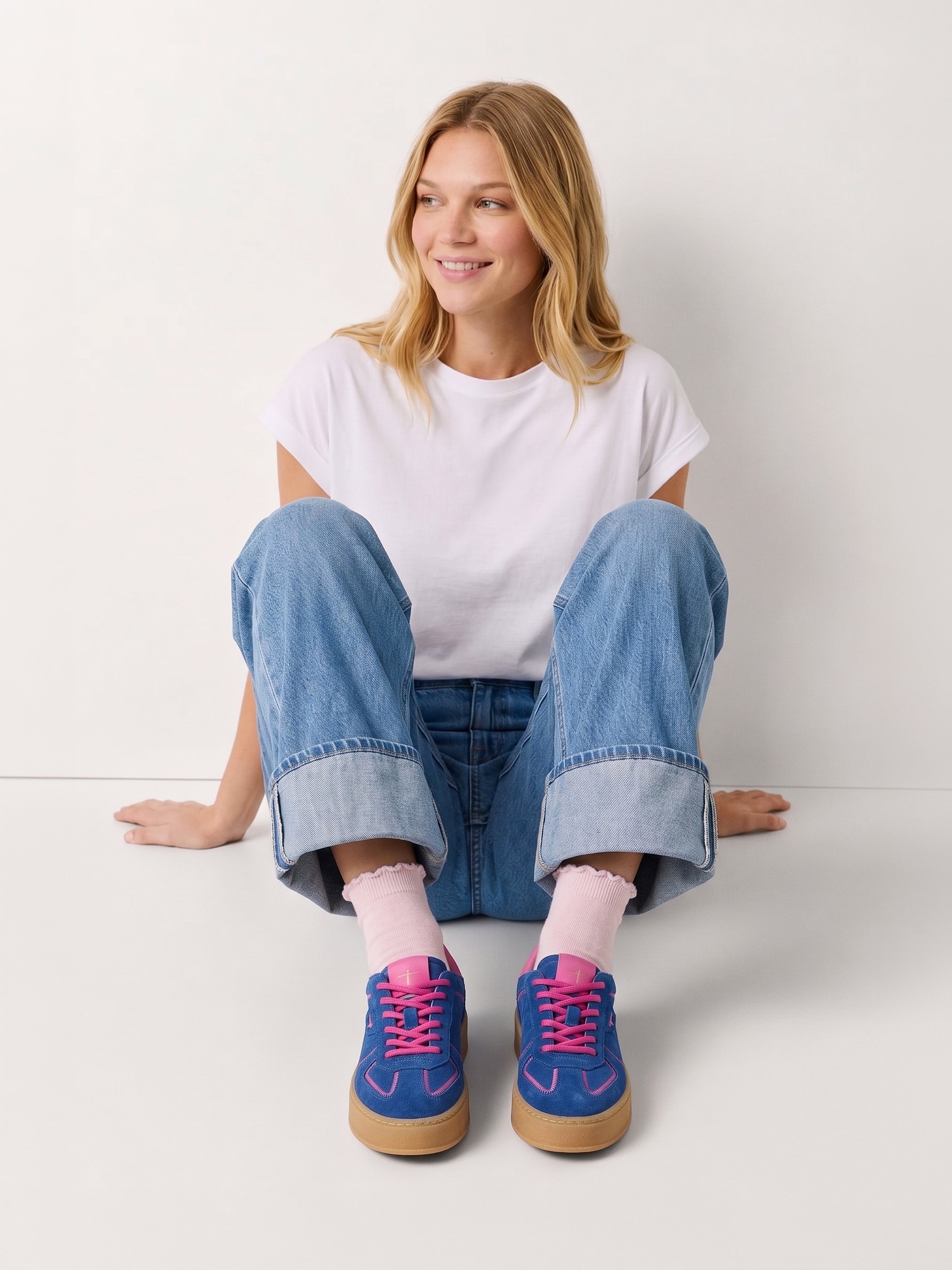 Bright Blue Sneakers
