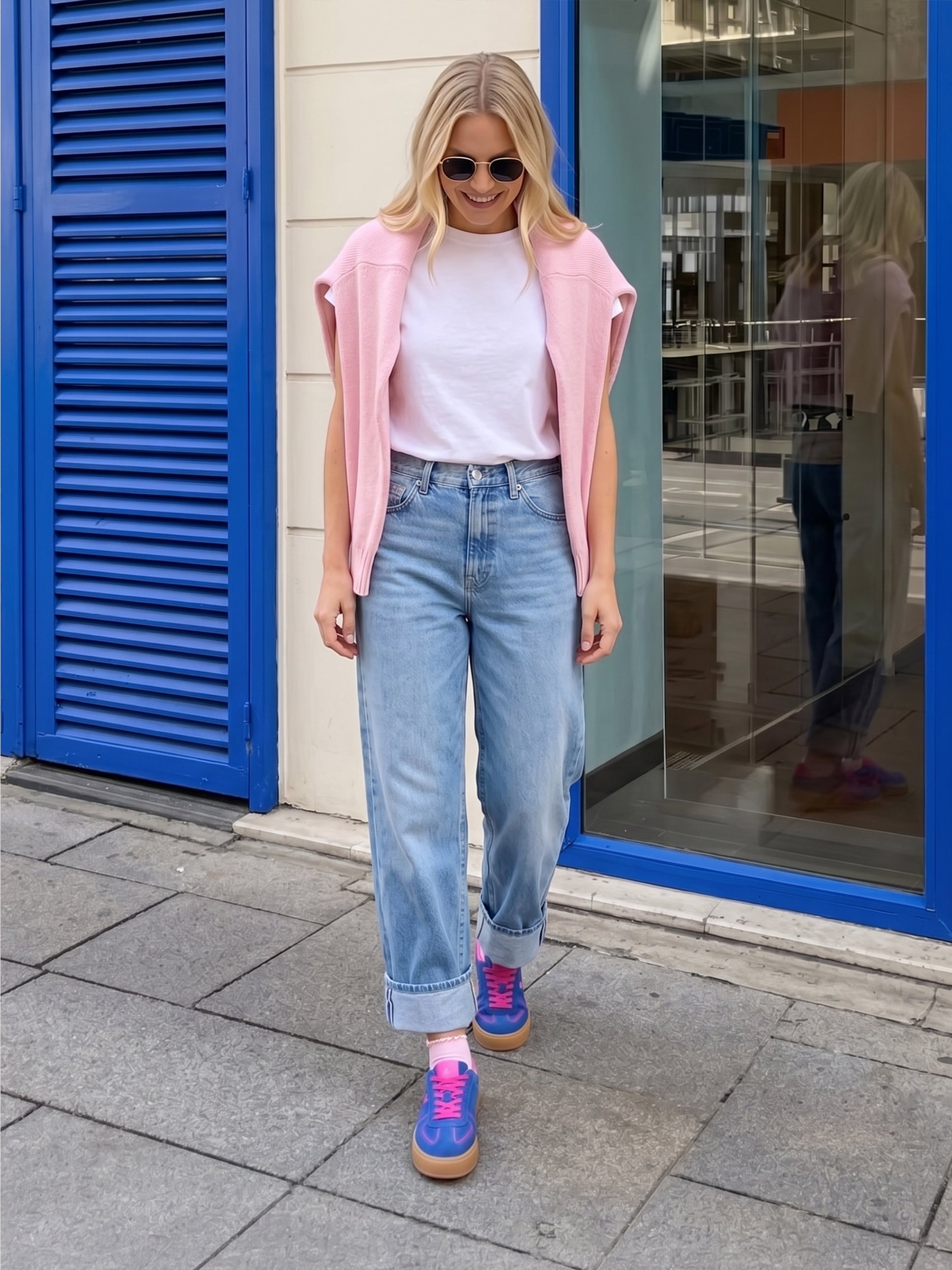 Bright Blue Sneakers