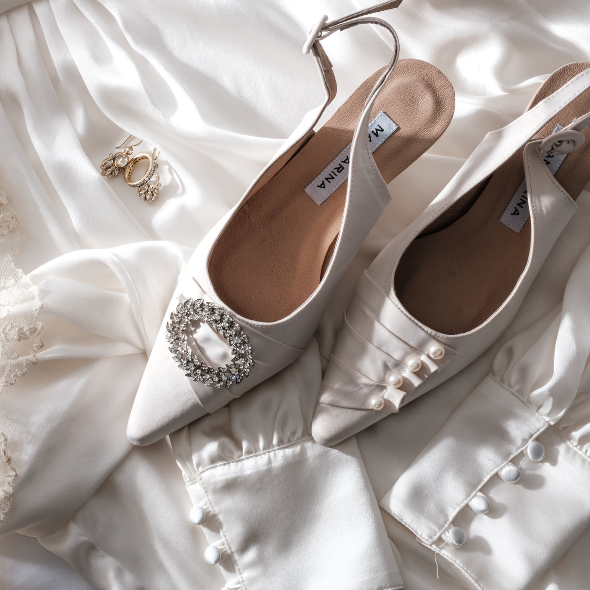 Araminta Wedding Slingbacks