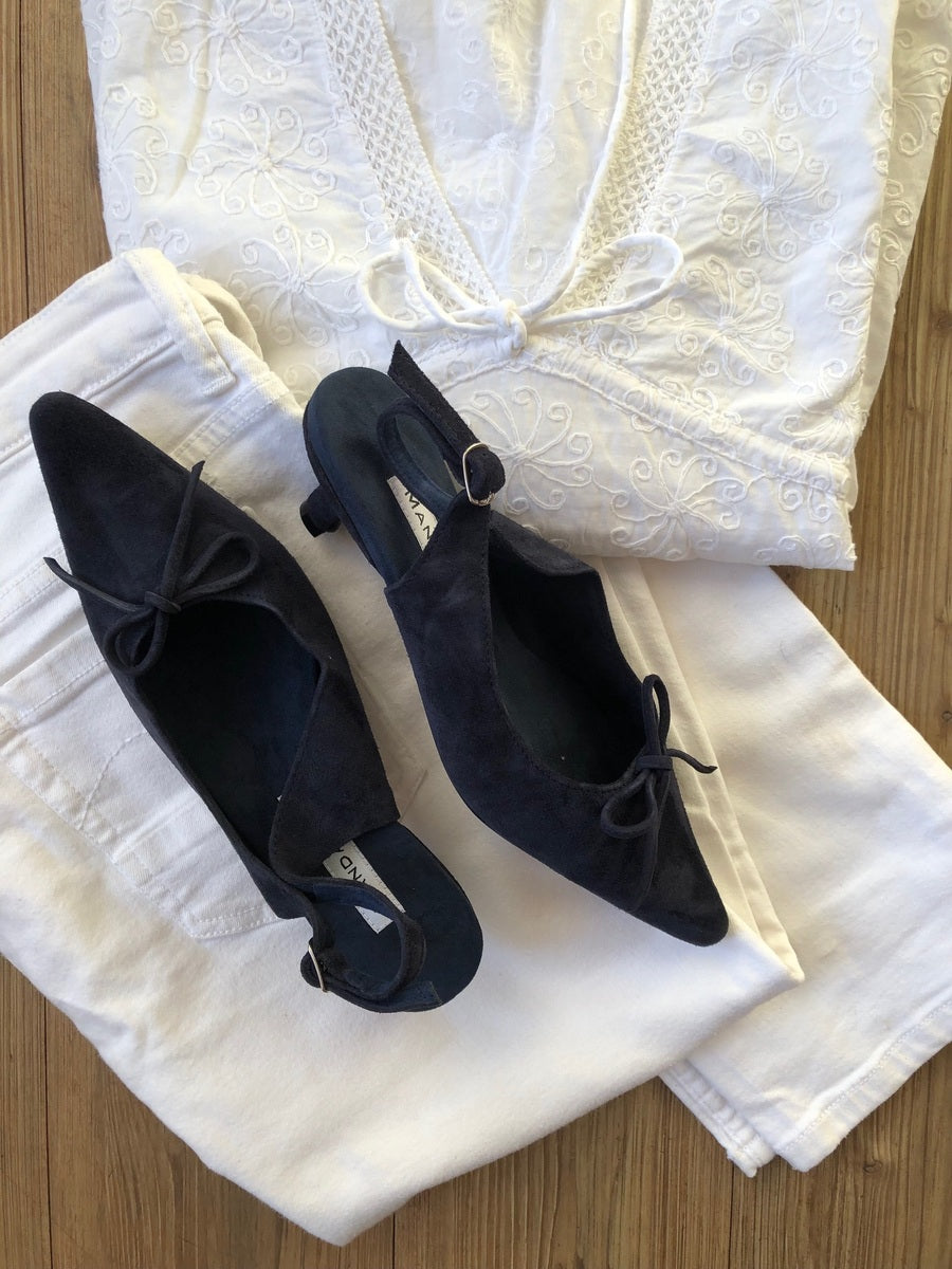 Paris Slingbacks / Navy