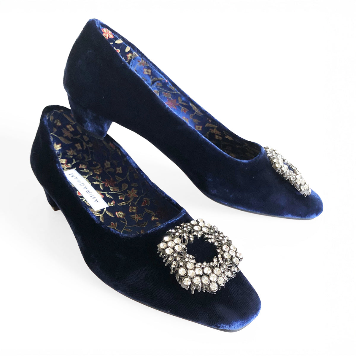 Midnight Diamant√© Court Shoes