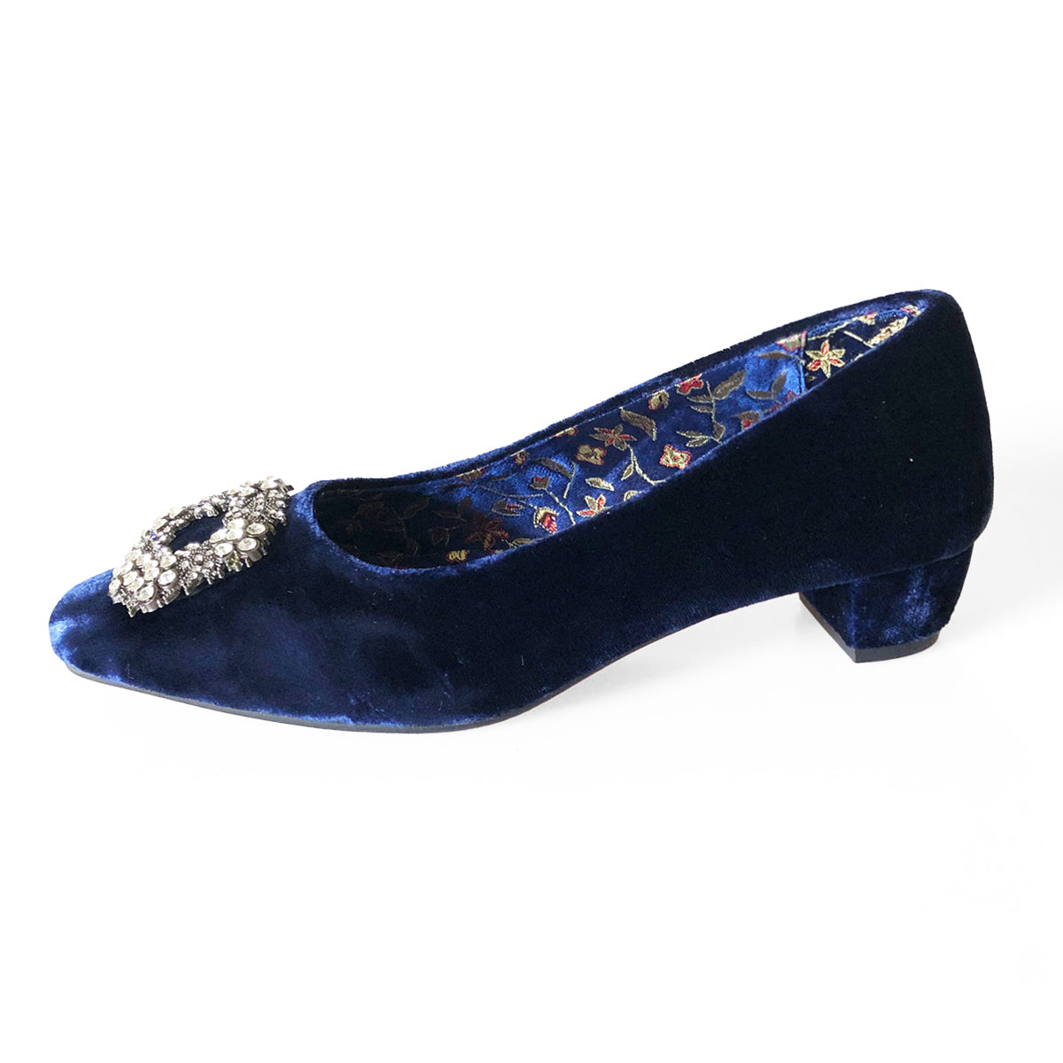 Midnight Diamant√© Court Shoes