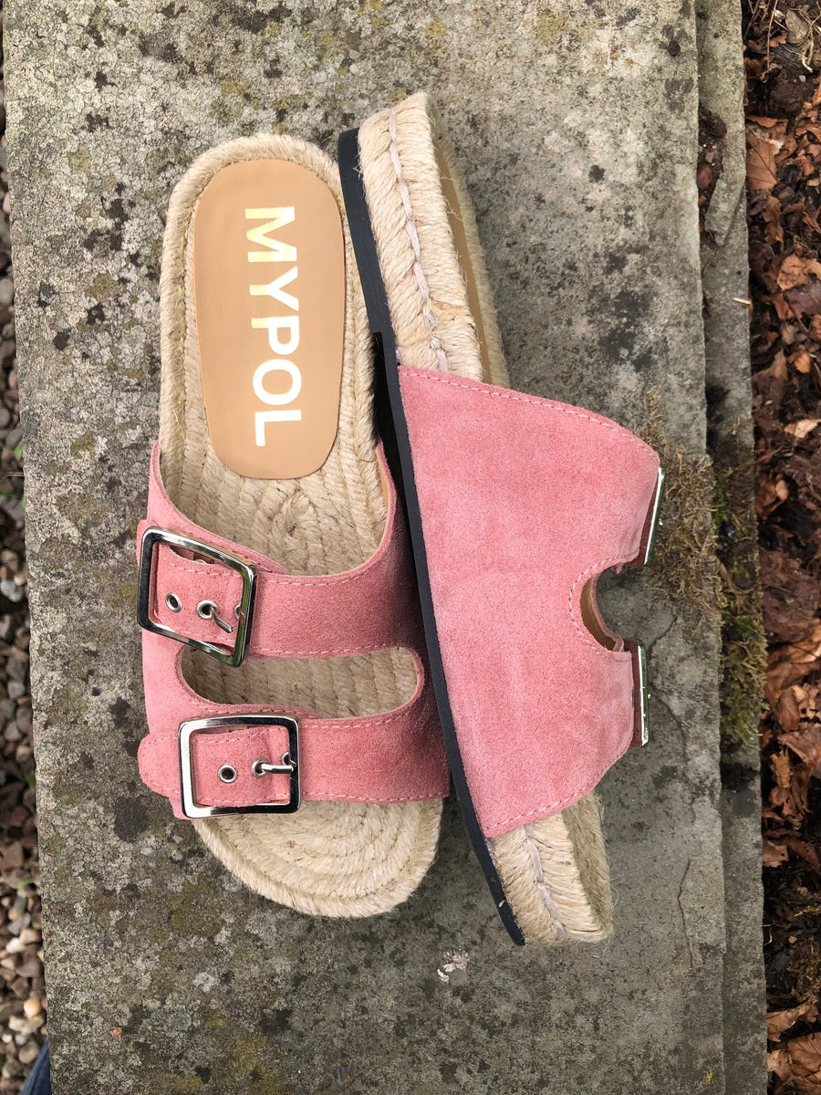 Two-strap Sandals - Rose Pink