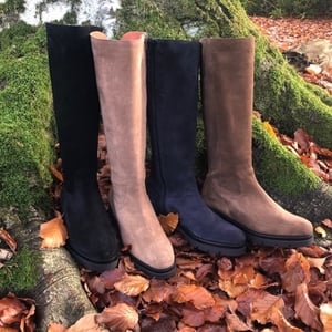 Embracing Winter Chic with Long Suede Boots